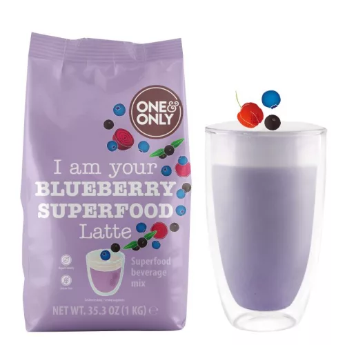 One & Only Blueberry Superfood Latte 1000g